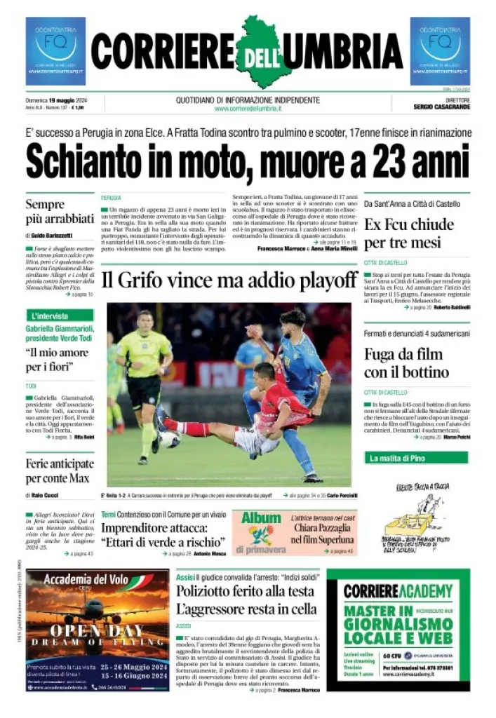 Prima-pagina-corriere umbria-del-2024-05-19